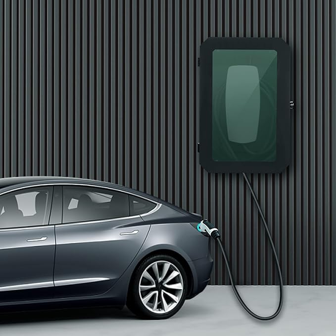 Wall Charger Station Box Compatible with Tesla Model Y 3 S X Accessories Gen 3 Indoor/Outdoor Cable Organizer Waterproof Dustproof