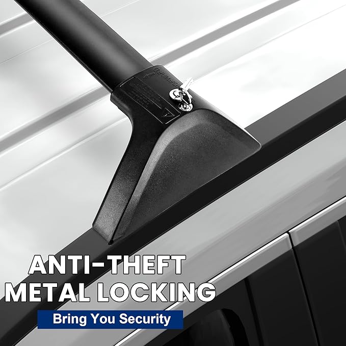 260LBS Heavy Duty Roof Rack Crossbars for 2019-2025 RAV4 (NOT for Adventurer and TRD Off-Road) with Anti-Theft Lock, Aluminum Cross Bars Rooftop Luggage Kayaks Bicycles Snowboard Canoe Carrier