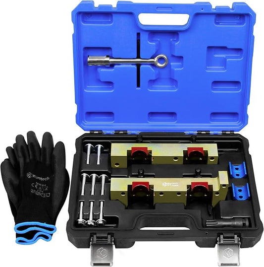 17PCS Engine Timing Tool Kit with Fuel Injector Remover Installer Tool, Compatible with Mercedes Benz M133 M264 M270 M274, Camshaft Locking Alignment Timing Tools Set