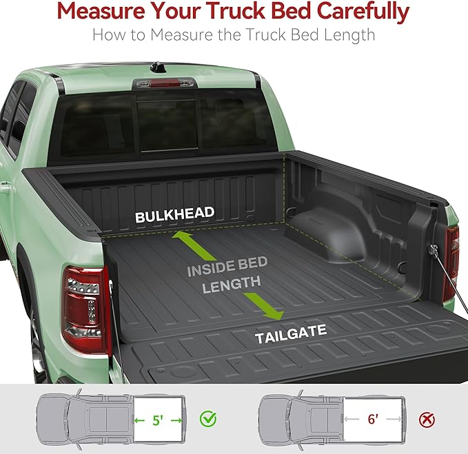 LEDKINGDOMUS Soft Roll-Up Tonneau Cover Fits for Jeep Gladiator JT 2020 2021 2022 2023 2024 2025, 5ft Bed, Full Protection with Durable Double-Layer PVC