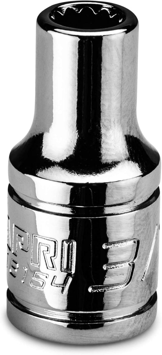 Capri Tools 3/16 in. Shallow Socket, 1/4 in. Drive, 12-point, SAE