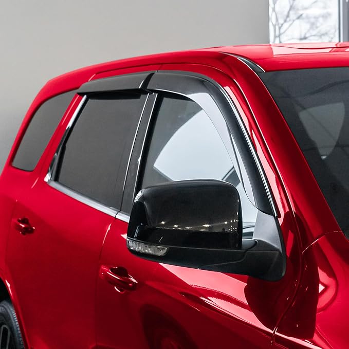 Voron Glass Tape-on Extra Durable Rain Guards for Dodge Durango 2011-2026, Window Deflectors, Vent Window Visors, 4 Pieces - 120235