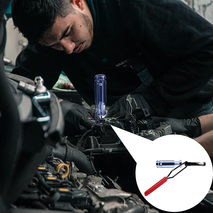 10mm Valve Adjustment Tool Jam Nut, Slotted Valve Grinding & Lapping Tool, Valve Adjusting Stud, Jam Nuts with Window Cut Out for Positioning, for Honda Toyota and Other Japanese Auto Vehicle Engine