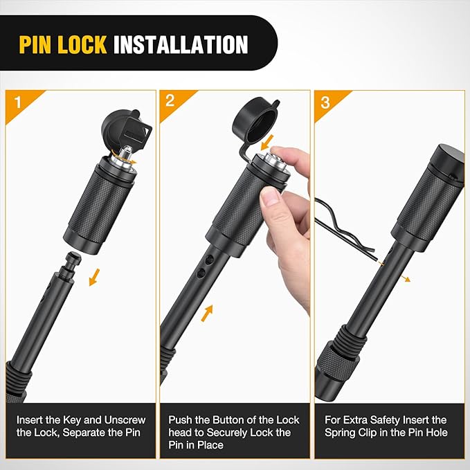 Nilight Anti-Theft Shackle Hitch Receiver 2Inch 45000 LBs Breaking Strength 3/4" Anti-Theft D Ring Shackle 5/8" Trailer Hitch Lock Pin Heavy Duty Solid Towing Kit for Trucks Off Road(Green&Black)