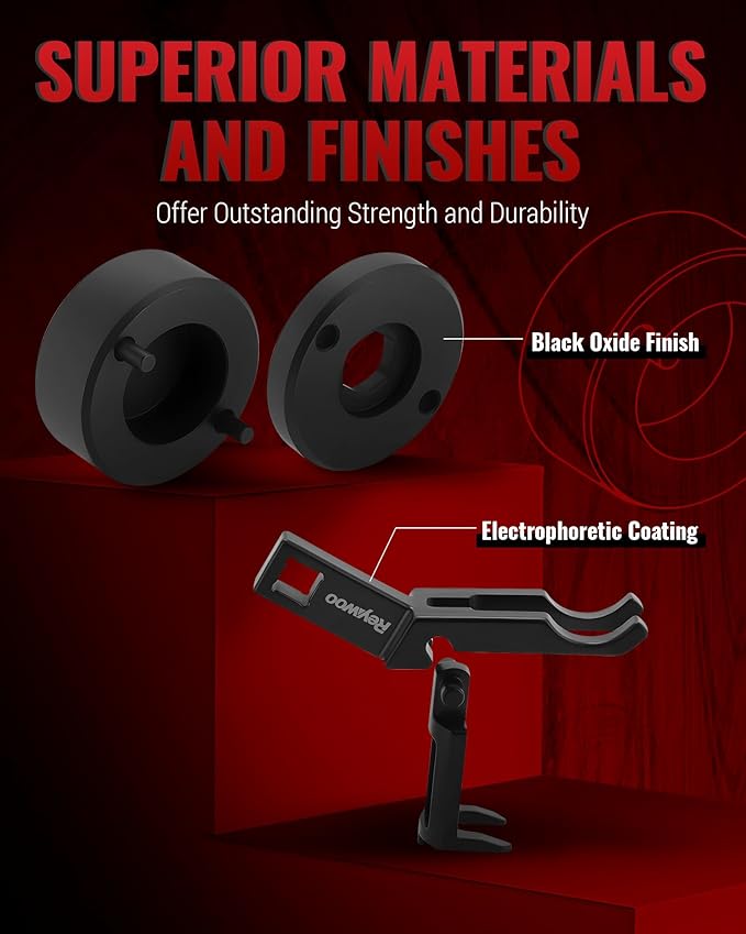 Engine Timing Tool Kit Compatible with Ford 4.6L 5.4L 6.8L 2V/4V Engine w/Valve Spring Compressor, Camshaft Holding Tool & Crankshaft Camshaft Positioning Tool