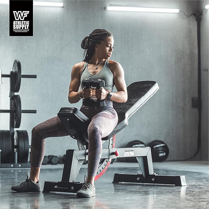 WF Athletic Supply Black Neoprene Dumbbell Set, Non-Slip & Hex Shape, Great for Muscle Toning, Strength Building & Weight Loss; Sizes, Dumbbells Only & w/Rack Options Available
