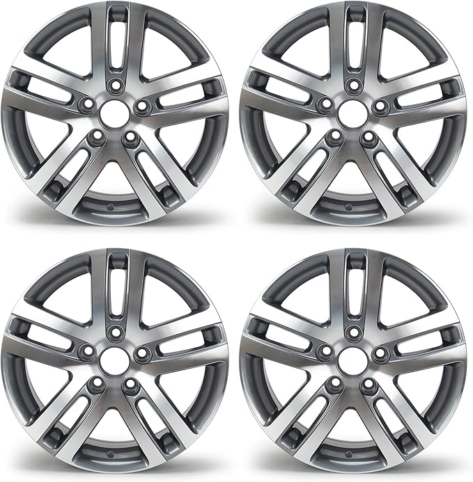 16'' x 6.5'' Aluminum Alloy Replacement for OE Wheel Rim Compatible with Jetta 2005-2018 - Direct Fit, Set of 4