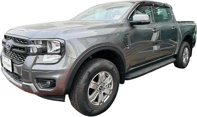 2024-2026 Tape-On Rain Guards for Ford Ranger Side Window Visor Deflectors XL XLT Lariat Raptor Tinted Shades 2025