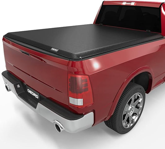 OEDRO Roll Up Soft Truck Bed Tonneau Cover Compatible with 2002-2023 Dodge Ram 1500, 2003-2025 Dodge Ram 2500 3500 8ft Bed w/o Rambox