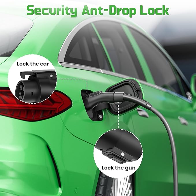 Tesla to J1772 Adapter,48A 250V NACS to J1772 Converter, Compatible with Tesla High Powered Connectors, Destination Chargers & Mobile Connectors for J1772 Electric Vehicles