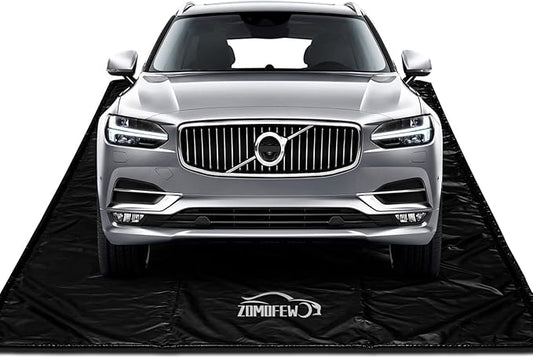 Garage Car Mat, 7'9" x 16' Non-Slip Garage Floor Mat, Heavy Duty Waterproof Containment Mat for Snow Ice Water and Mud