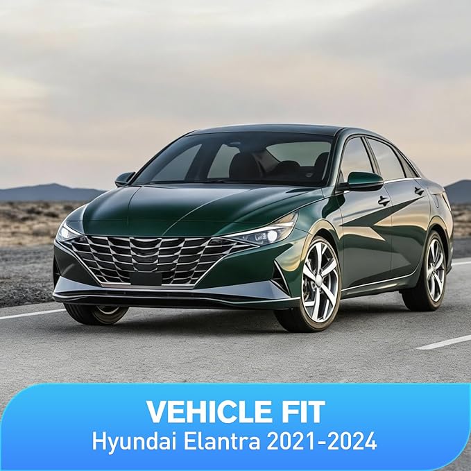 Nilight in-Channel Rain Guards for Hyundai Elantra 2021 2022 2023 2024 2025, Vent Window Visors, Original Window Deflectors-4PCS