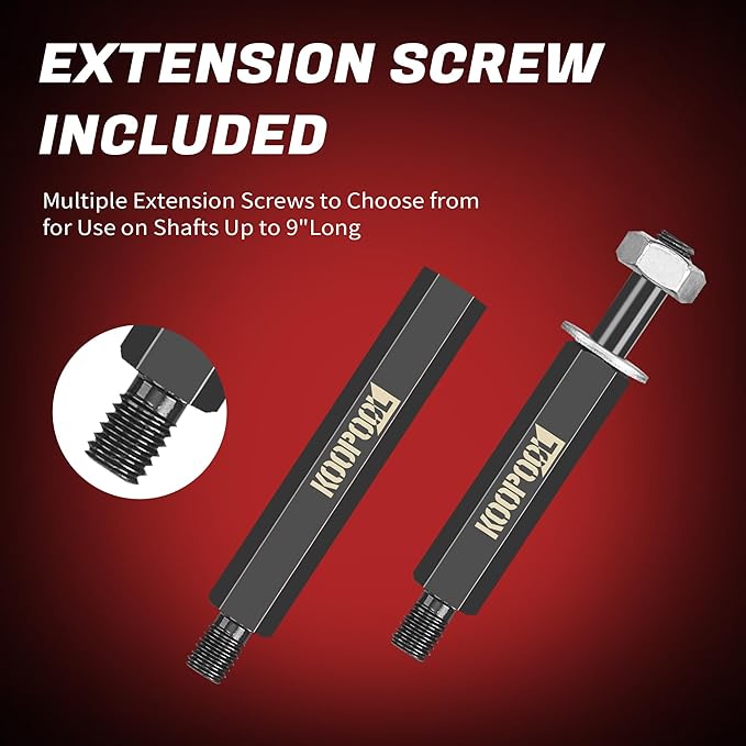 Bearing Puller and Splitter Kit, Separator and Puller Set, Pinion Bearing Puller and Wheel Removal Tool, 5 Ton Capacity Bearing Separator with 2’’ and 3’’ Bearing Separator Jaws, 14Pcs