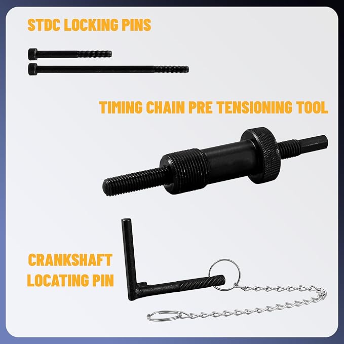 Engine Camshaft Timing Locking Tool Kit Compatible with BMW N20 N26,with Flywheel Holder & 7676 Oil Seal Repair Kit, Engines Alignment Locking Timing Tool Kit 212831,119340,212830,219548
