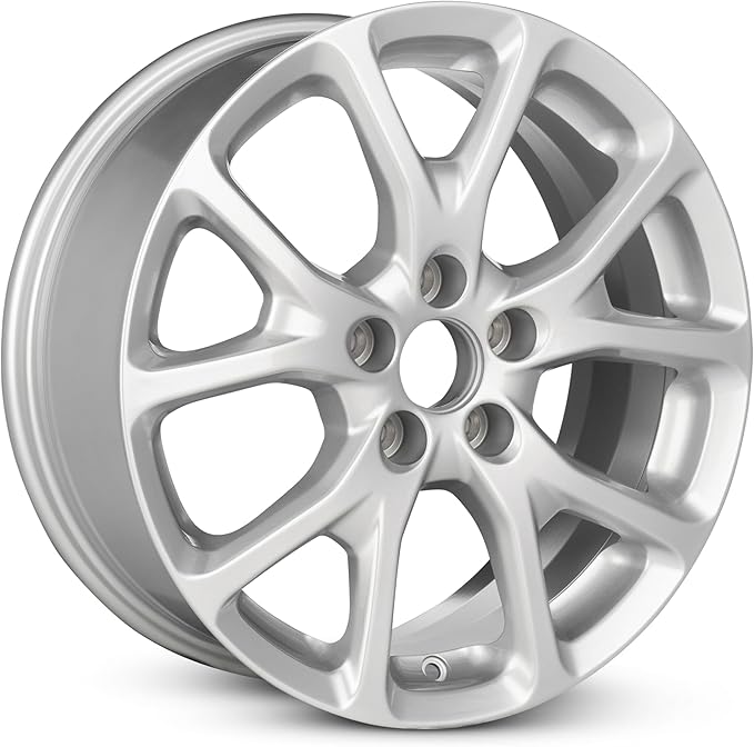 For 2014-2018 Jeep Cherokee 17 Inch Painted Silver Alloy Rim - OEM Direct Replacement - Road Ready SUV Wheel