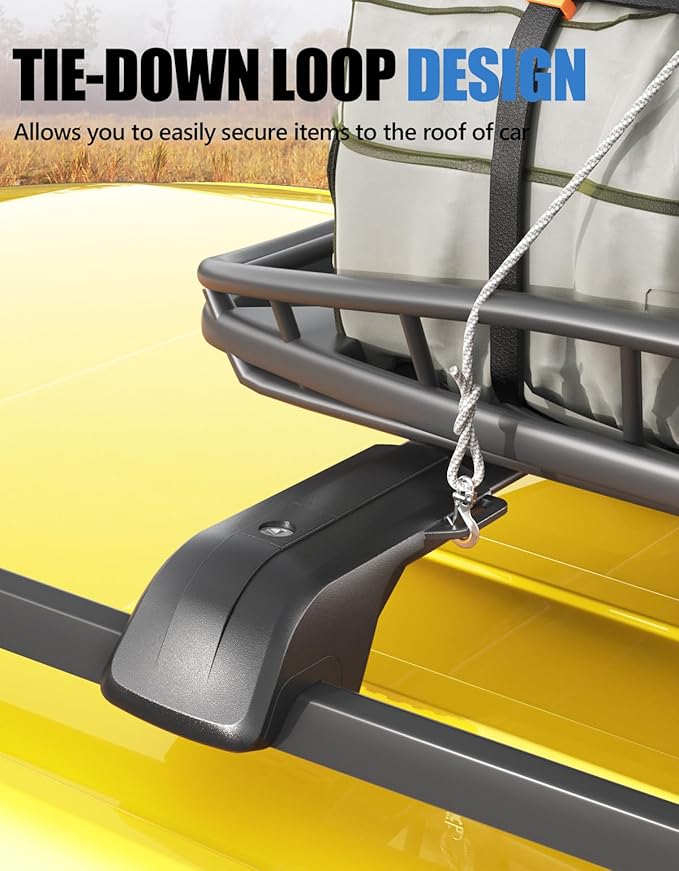 FengYu330lb Lockable Roof Rack Cross Bars Compatible with 2024 2025 2026 Hyundai Santa Fe & Santa Fe Hybrid (Not for SE), Heavy Duty Aluminum Roof Rails Crossbars Cargo Bars Rooftop Black Luggage.