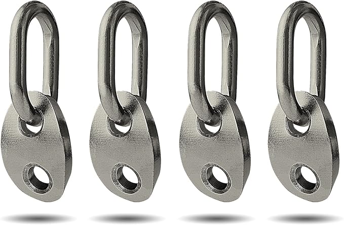 NOVINO 7100 Engine Lifting Bracket Set,5,500 lb Capacity Engine Lift Bracket Kit for Use with Load Levelers and Slings-4 Sets,Black