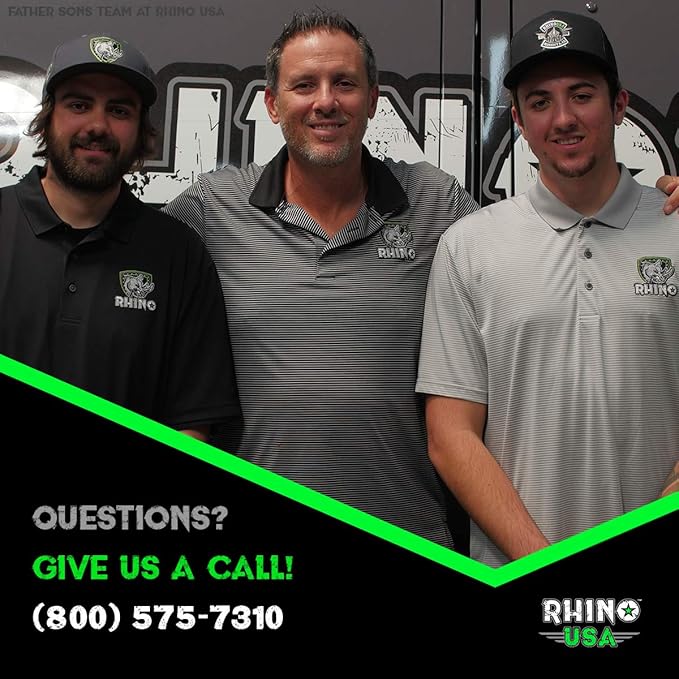 Rhino USA Recovery Tow Strap (4" x 30') - 40,320lb Break Strength - Emergency Recovery Strap Tow Rope for Diesel Trucks, Backhoe, Excavators & More - Heavy Duty Towing Strap for Offroad 4x4 Use