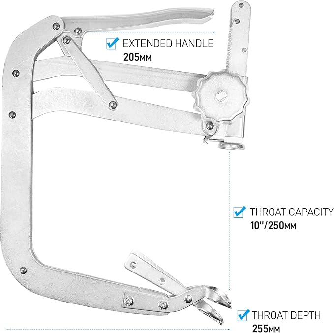 Heavy Duty 10inch Valve Spring Compressor Tool Universal Automotive Engine Valve Spring Removal Tool for Cars Trucks and More