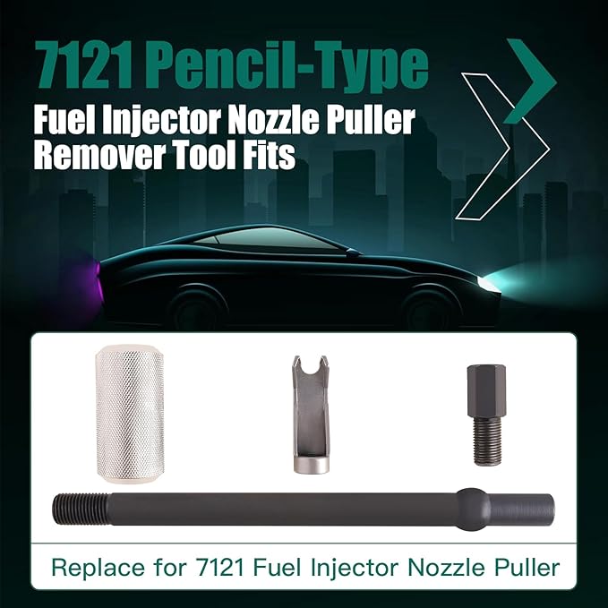 7121 Diesel Injector Puller Tool, for Cat, Case, GM Engines,Fuel Injector Removal Tool,Stuck Nozzle Remover