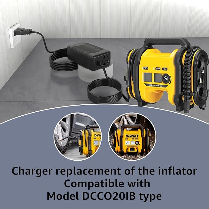 N557514 Charger Compatible with DeWalt DCC020IB, AC Power Adapter Supply Cord for DeWalt 20V Max Tire Inflator Air Compressor