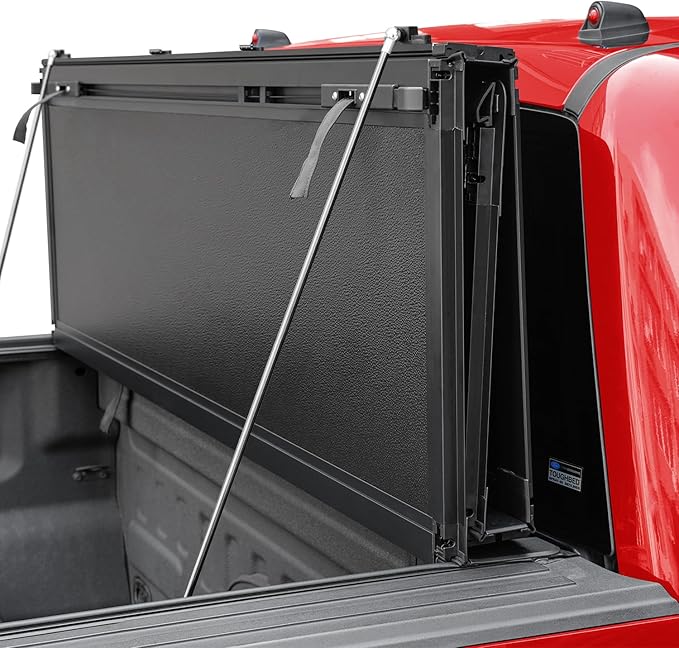 FASTFIT F3 Flip-Up Tonneau Cover for 2009-2018 Dodge Ram 1500; 2010-2025 2500 3500; 2019-2025 Classic, 6'4" (76in) Truck Bed w/o RamBox | FRP Hard Folding Truck Bed Cover | No-Drill | 100% Bed Access