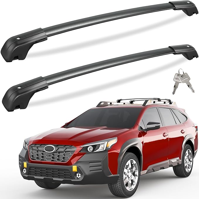 Tuyoung 330lbs Lockble Roof Rack Cross Bars Compatible with Subaru Outback Wilderness 2022-2026 (Only Fit Wilderness), All Aluminum Heavy Duty Crossbars Rooftop Kayak Luggage Racks