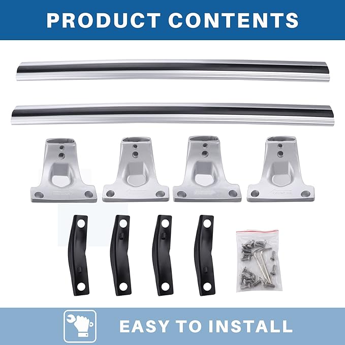 300Lbs Roof Rack Crossbars Compatible with Cadillac XT5 2017 2018 2019 2020 2021 2022 2023 2024 2025, Aluminum Cross Bar for Rooftop Cargo Carrier Luggage Kayak Bicycles Snowboard