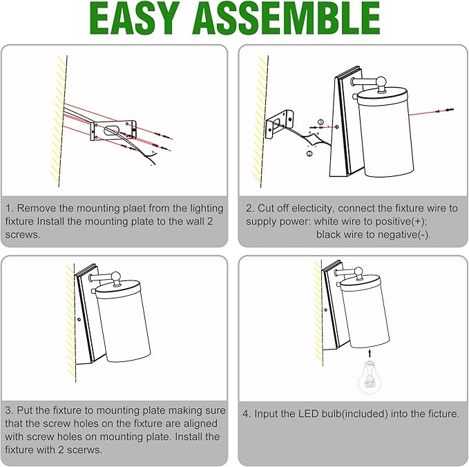 12V LED RV Wall Sconce with Switch, 1XE26 LED Bulb Included, 12Volts DC RV Interior Light Fixture with Clear Glass Shade, use for RV Trailer Motorhome Caravan Boat