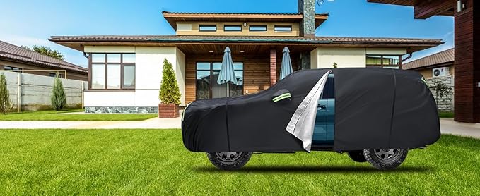 Car Cover Custom Fit for Toyota 4Runner 1995-2025,6 Layers Truck Cover Waterproof All Weather for Automobiles,Outdoor Full Exterior Cover,Rain, Sun, Wind Protection,Black