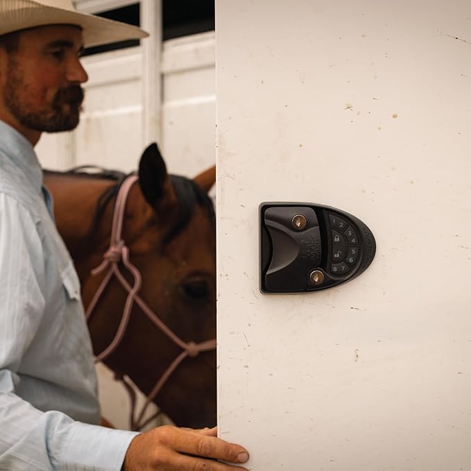 RVLOCK V4 Premium Metal RV Door Lock with Keypad and Remote, Secure and Convenient Keyless Camper Door Lock Replacement, Durable Replacement for Trailers, Patented Security Technology