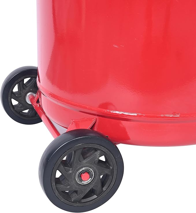 Aain Portable Oil Drain Container,20 Gallon Waste Oil Drain Tank,Air Operated Drainer for Oil Change,Portable Fluid Drain Disposal with Adjustable Height,Heavy Duty Construction with Wheels