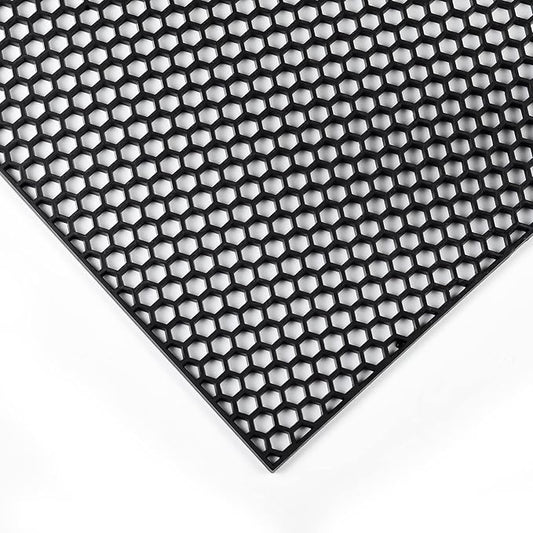 AggAuto 47"x16" ABS Plastic Universal Car Grill Mesh, Automotive Grille Insert Bumper Honeycomb Hole 10x10mm Grids Black