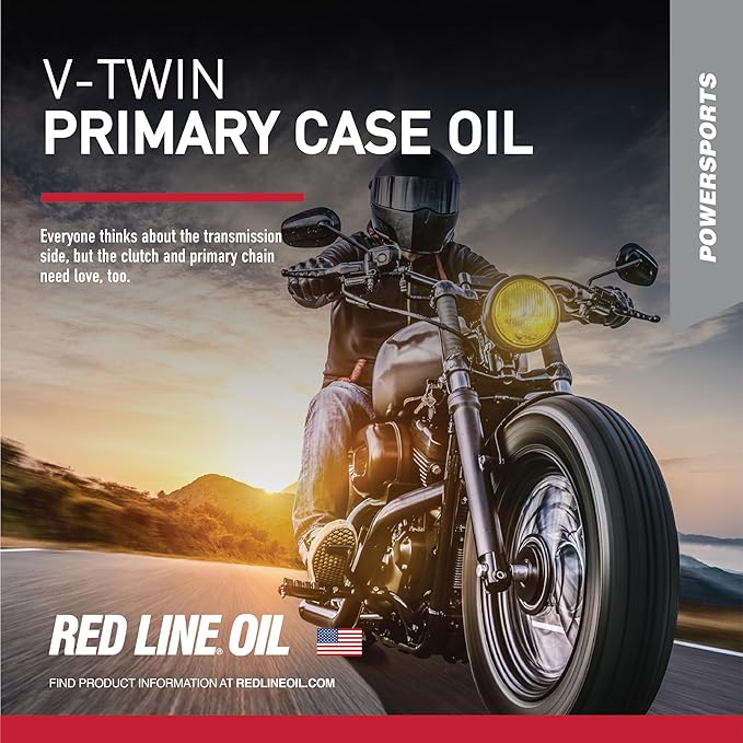 Red Line 42904 V-Twin Primary Case Oil, for use with UTVs, ATVs and Sportbikes - 1 Quart