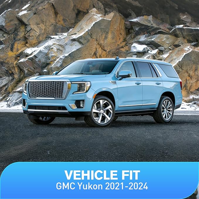 Nilight in-Channel Rain Guards for GMC Yukon 2021 2022 2023 2024, Vent Window Visors, Original Window Deflectors-4PCS