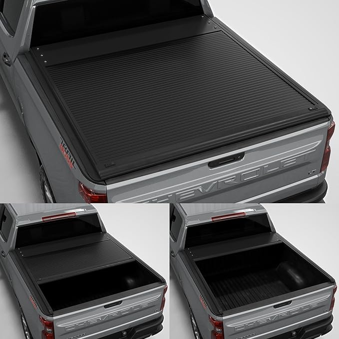 Aluminum Retractable Tonneau Cover Fits 2019-2026 Chevy/GMC Silverado/Sierra 5'8" Bed (69.6")