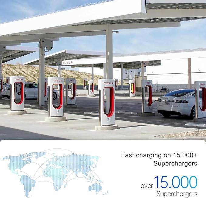 NACS to CCS1 Charging Adapter for Tesla Supercharger, Fast Charging Adapter, MAX 500A,1000V，Compatible with Ford, Rivian, GM, Volvo，Polestar EVs (NACS to CCS1(Tesla to CCS1))
