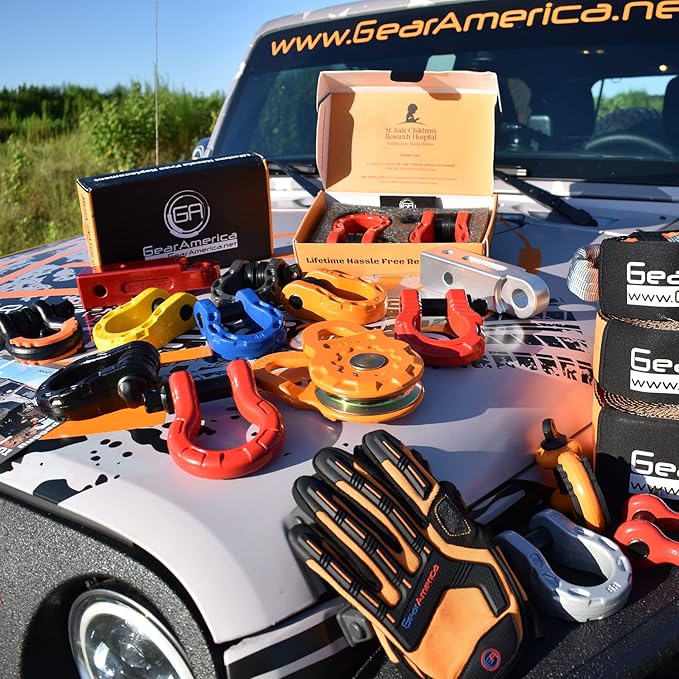 GearAmerica 2"x2" Uber Hitch Receiver - Heavy Duty Steel for Class 4 Vehicles - Safe and Strong Anchor Point for 4x4s, Trucks, and SUVs - 10 Ton WLL, 20 Ton MBS - Black