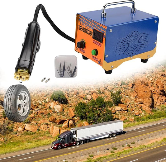 1000W Professional Portable Tyre Regroover with 20 Blades, Electric Digital Rubber Tire Engraving Machine, Off-Road/Truck Car Rubber Tyre Grooving Device, Tool for the Tread Pattern, Retread Old Tire