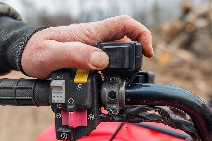 Warrior Winches Ninja 3500 lbs - Premium 12V Electric ATV/UTV Winch with Synthetic Rope, Compact and Powerful 12 Volt ATV Winch - Comes with Wireless Remote - Perfect for ATV, UTV, Boat, Trailer