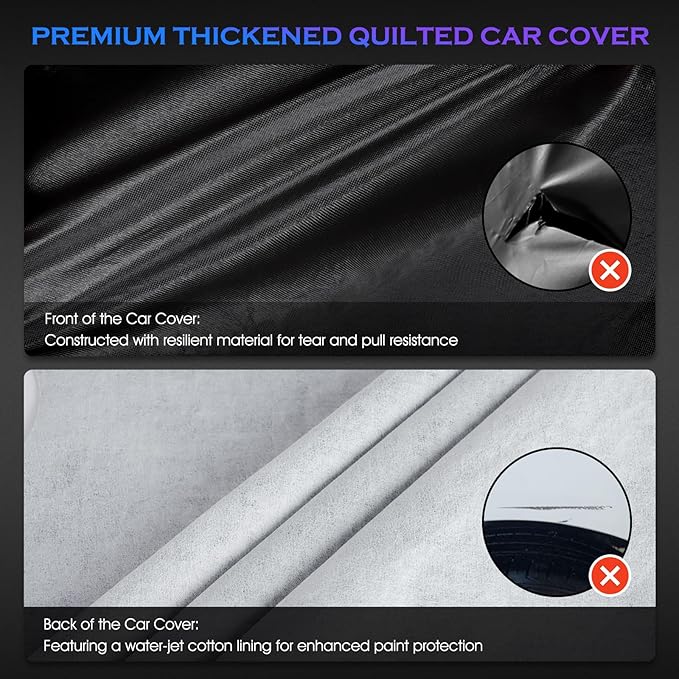 Car Cover Custom Fit for Toyota 4Runner 1995-2025,6 Layers Truck Cover Waterproof All Weather for Automobiles,Outdoor Full Exterior Cover,Rain, Sun, Wind Protection,Black