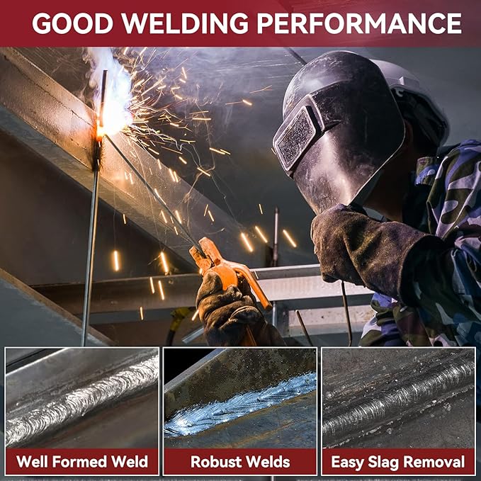 ARCCAPTAIN E6013 Welding Rod 1/8" 5LB Carbon Steel Welding Sticks Electrodes, Welding Rods ARC Welding Equipment