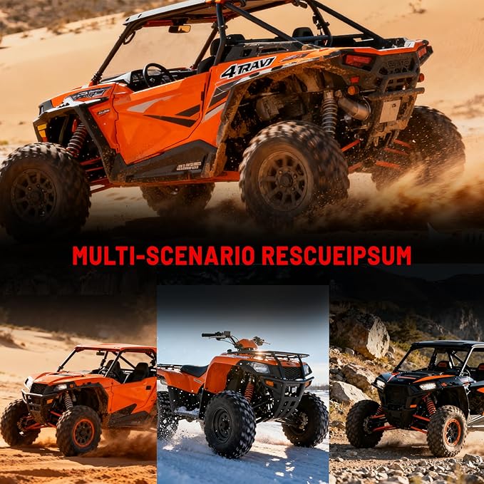 Winch Rope Extension, 1/4'' x 50ft 10,000Lbs Synthetic Winch Extension Rope, Winch Extension Line for Off Road Vehicle ATV UTV (Gray)