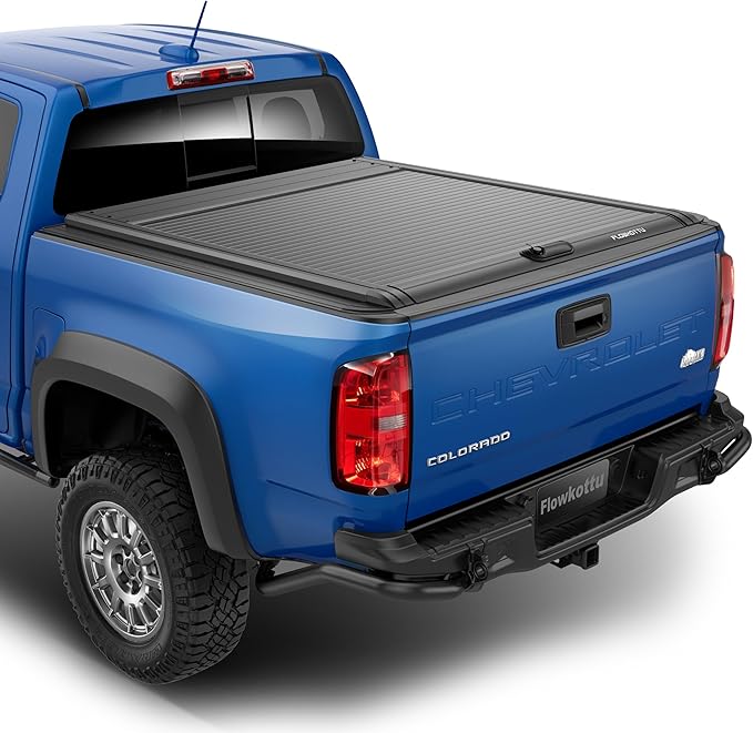 Retractable Hard Tonneau Cover Fits Chevy Colorado & GMC Canyon 2015-2022 5.2 Ft Truck Bed (2015-2022, 5 FT)