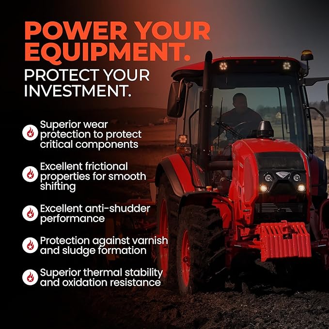 STARFIRE Premium Tractor Hydraulic & Transmission Fluid – 5 Gallon Pail – Multi-Purpose Hydraulic Oil for Tractors, Wet Brakes & Off-Highway Equipment – J20C Spec Equivalent