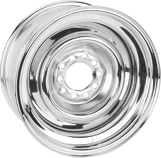 Smoothie 15x7 Chrome Steel Wheel, 5 on 4.5/4.75, 4.0 BS