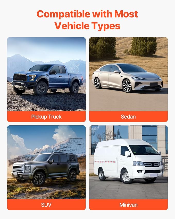 VEVOR Cargo Bar, Ratcheting Cargo Bar Adjustable from 40" to 73", Heavy-Duty Steel Cargos Stabilizer with Storage Net & Non-Slip Foot Pads, Telescoping Load Lock Bars Stop Sliding for SUVs, Sedans