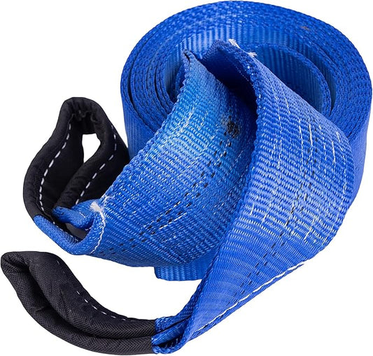 HFS(R) Blue Tree Saver, Winch Strap, Tow Strap 30,000 Pound Capacity(3X20FT)