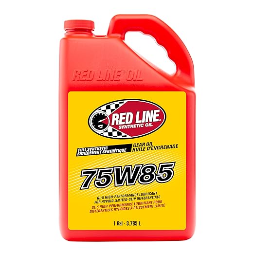 Red Line 50105 75W85 GL-5 Full Synthetic Gear Oil for Hypoid Limited Slip Differentials - 1 Gallon