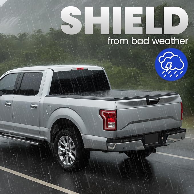 X XCOVER Retractable Hard Truck Bed Tonneau Cover Fits 2022-2025 Toyota Tundra 5'6" Bed, w/wo/Track, Aluminum Panel Waterproof, Full Access to Truck Bed, Easy Open & Close